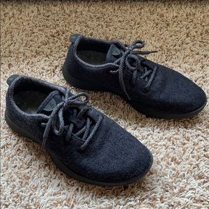 Allbird wool runners, black, size 9, like new